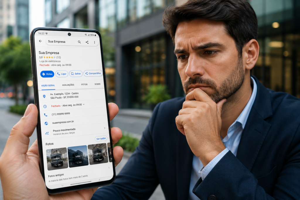 Perfil da Empresa no Google com baixa conversão de clientes