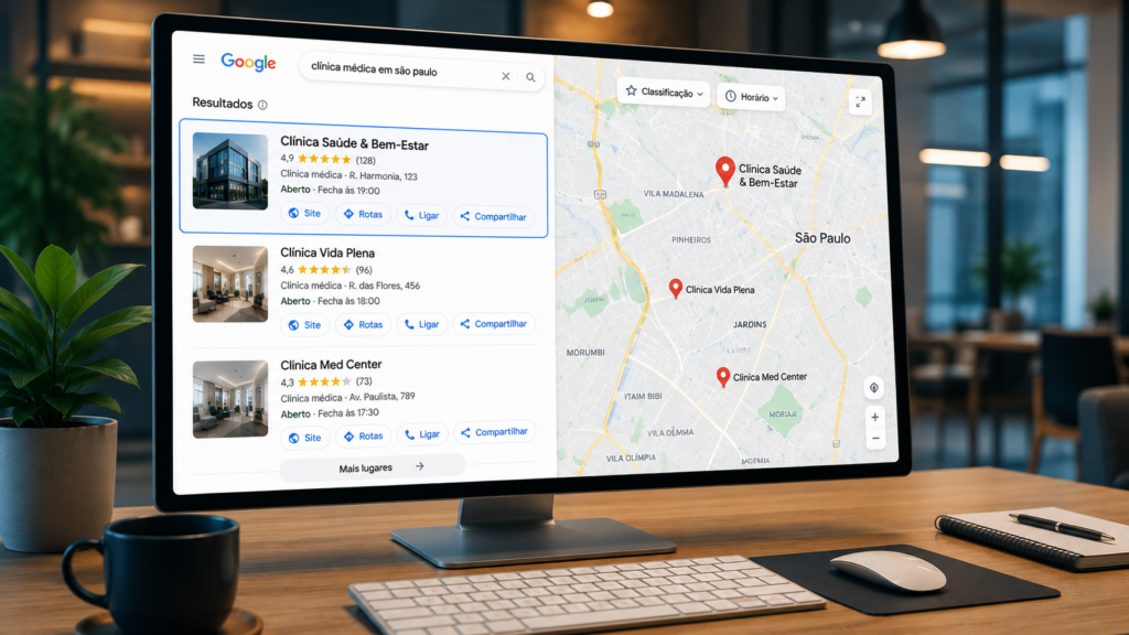 Empresa bem posicionada no Google Maps