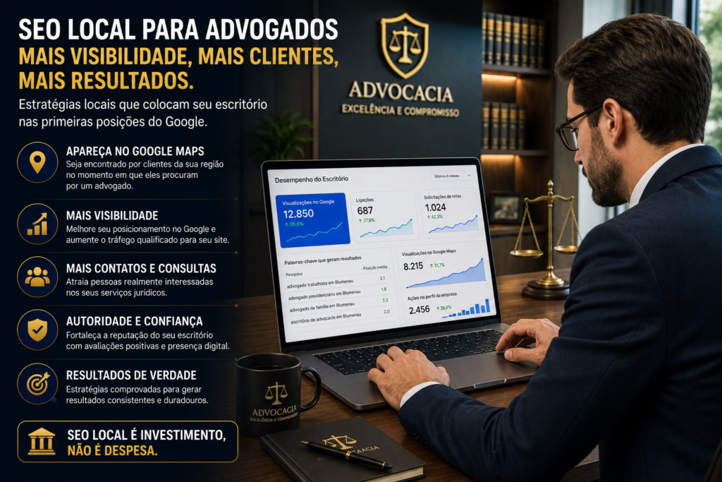 Estratégia de Google Ads e SEO Local para advogados
