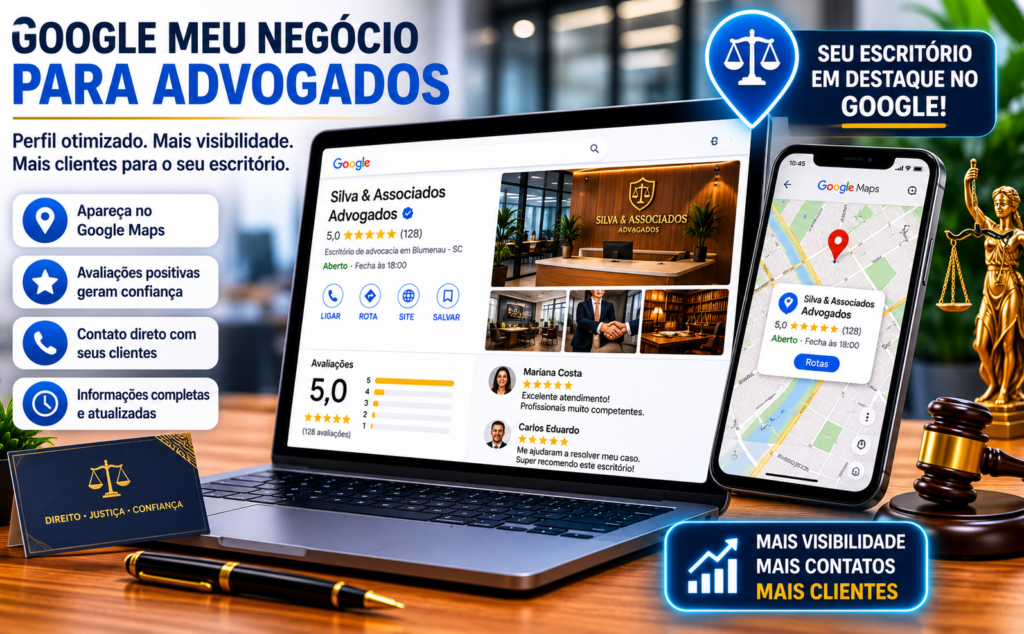Perfil do Google Meu Negócio para escritório de advocacia